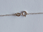 Preview: silver chain with pink zirconia pendant in free design-anchor chain 45 cm---